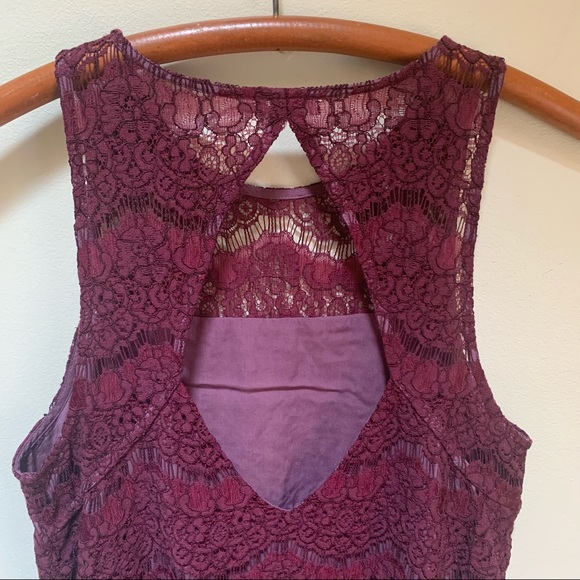 Kimchi Blue ~ Lace A-line Sleeveless Dress - Picture 5 of 11